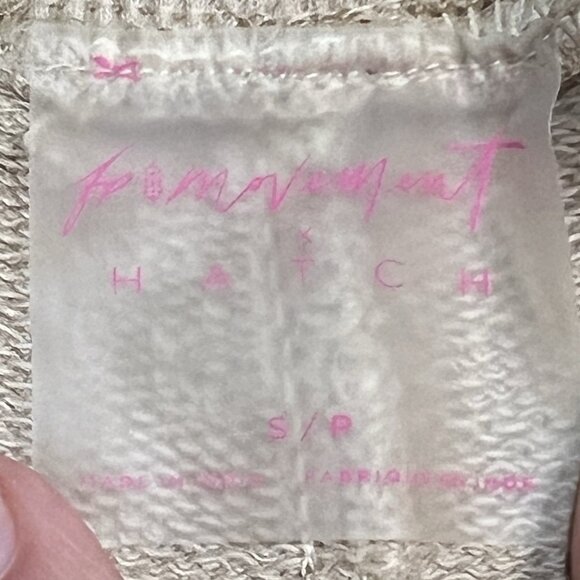 NWT Free People x Hatch Maternity Intercept Pants Small Desert Sand Loose Sweats - Picture 10 of 12